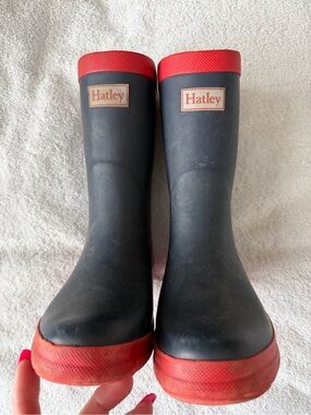 Hatley Navy and Red Children's Rain Boots size 1